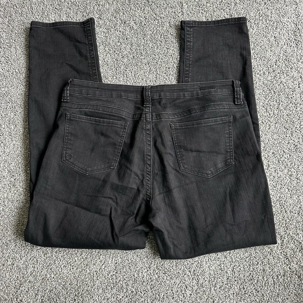 Kut From The Kloth Jeans Women 14S Black Straight Leg Stretch Everyday Comfort‎ - Picture 3 of 11
